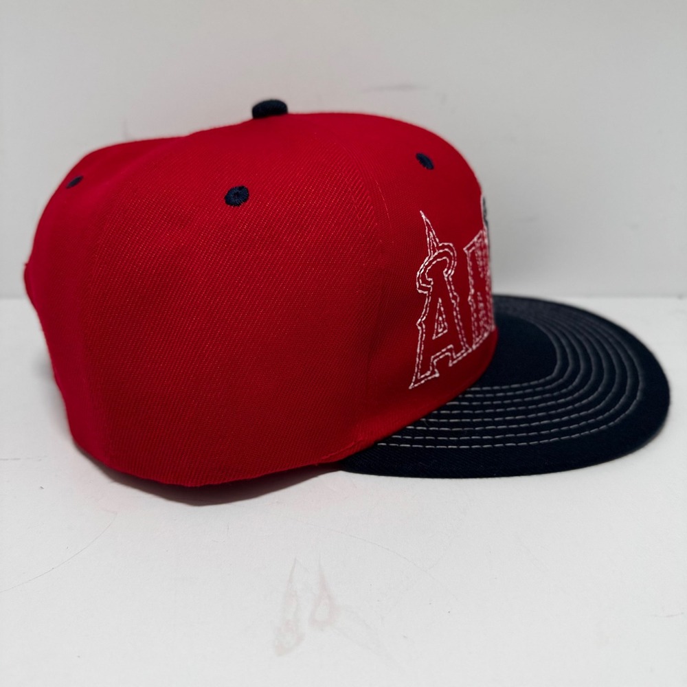 LA Angels Hat Red Navy Blue AAA Southern California Sixth Man Promotions - Picture 2 of 6